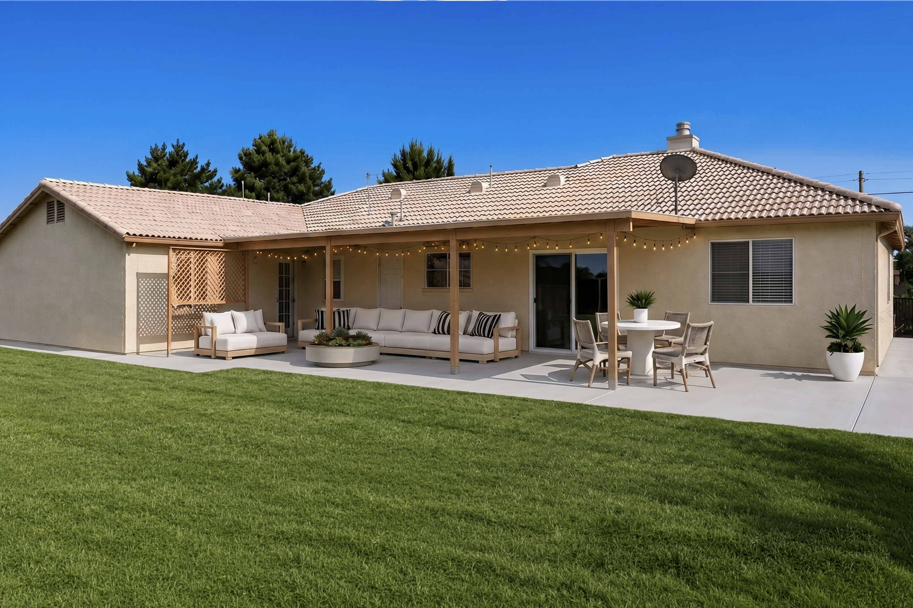 Patio virtually staged by SKY